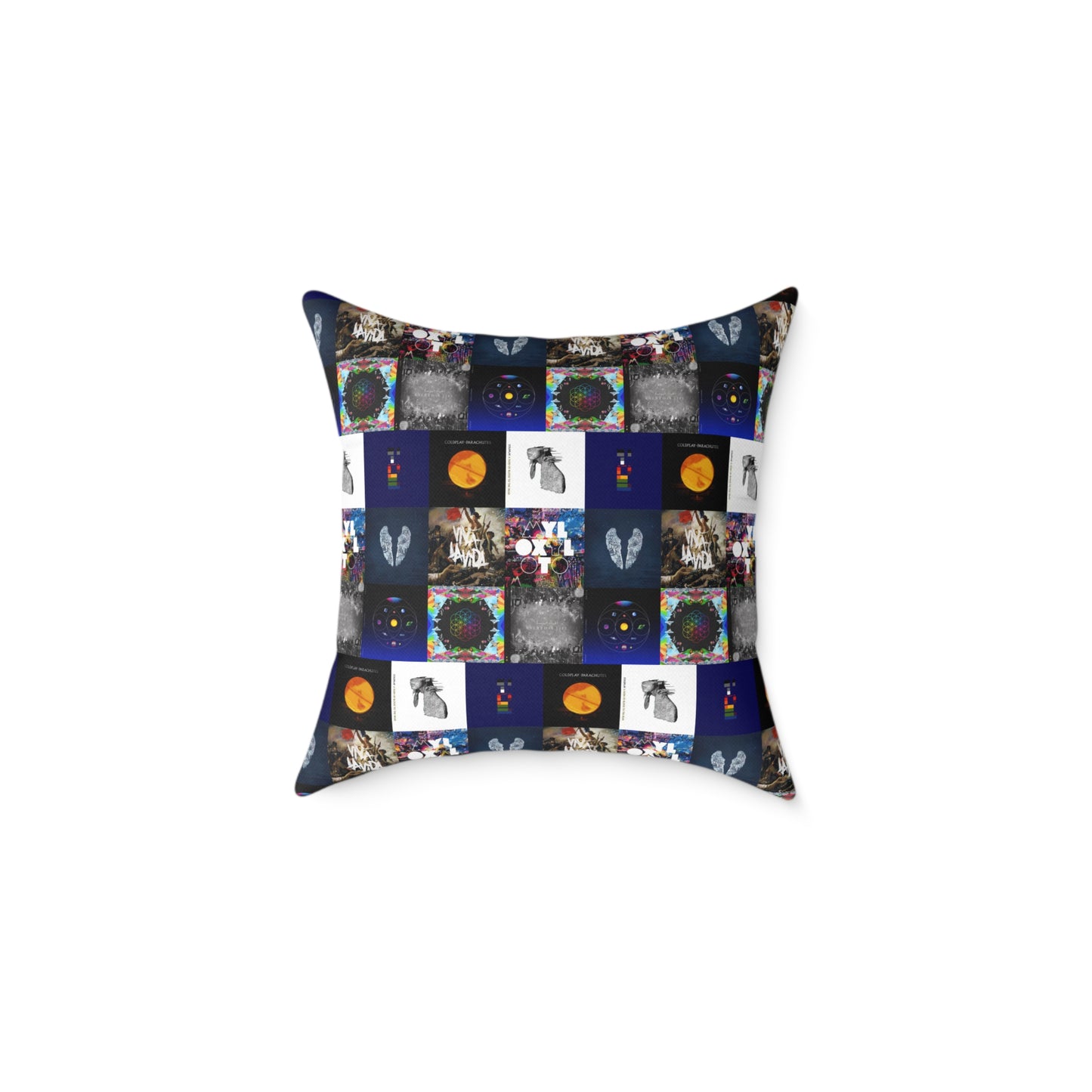 Colplay Album Cover Collage Spun Polyester Pillow