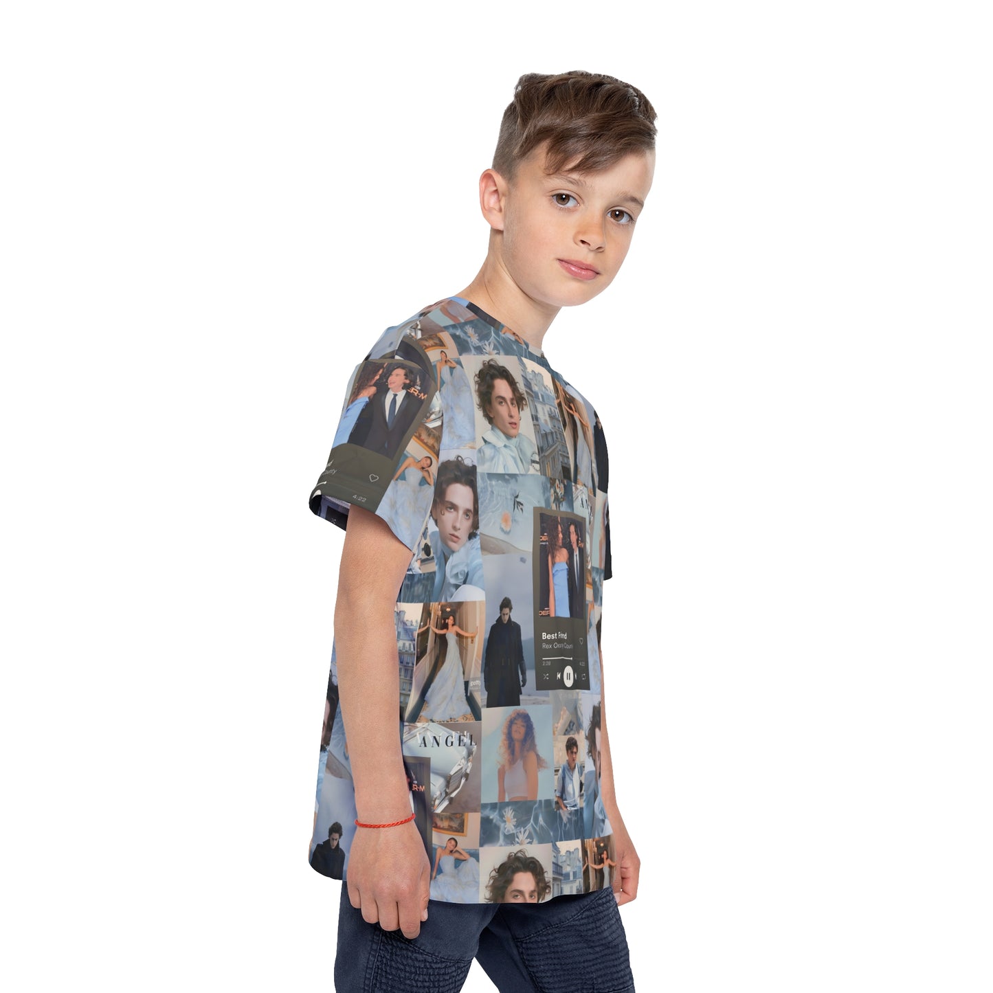 Timothee Chalamet And Zendaya Best Friend Collage Kids Sports Jersey