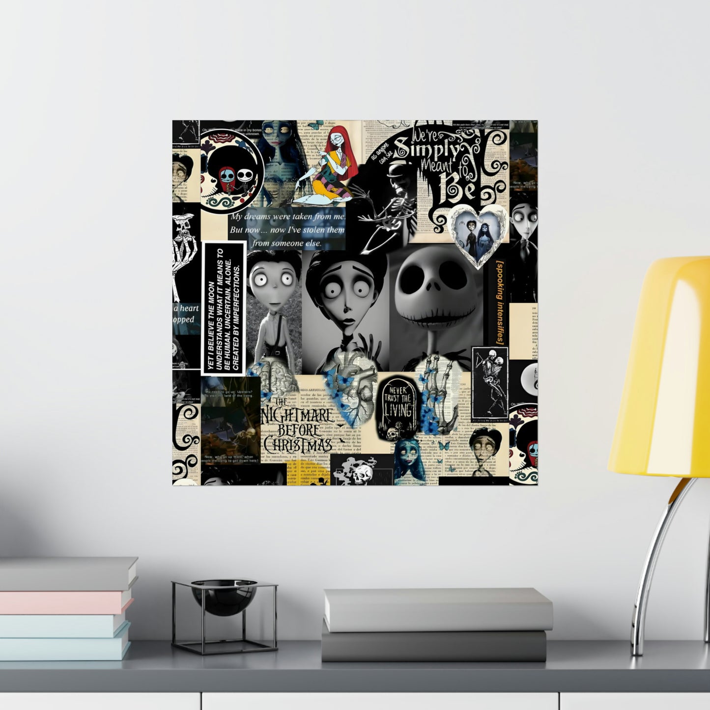 The Nightmare Before Christmas Rotten To The Core Collage Matte Vertical Poster