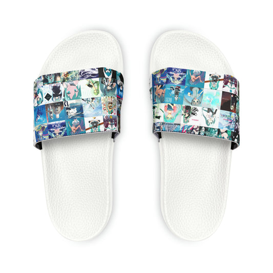 Hatsune Miku Album Cover Collage Men's Slide Sandals