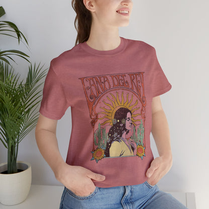 Lana Del Rey Vintage Artwork Unisex Jersey Short Sleeve Tee Shirt