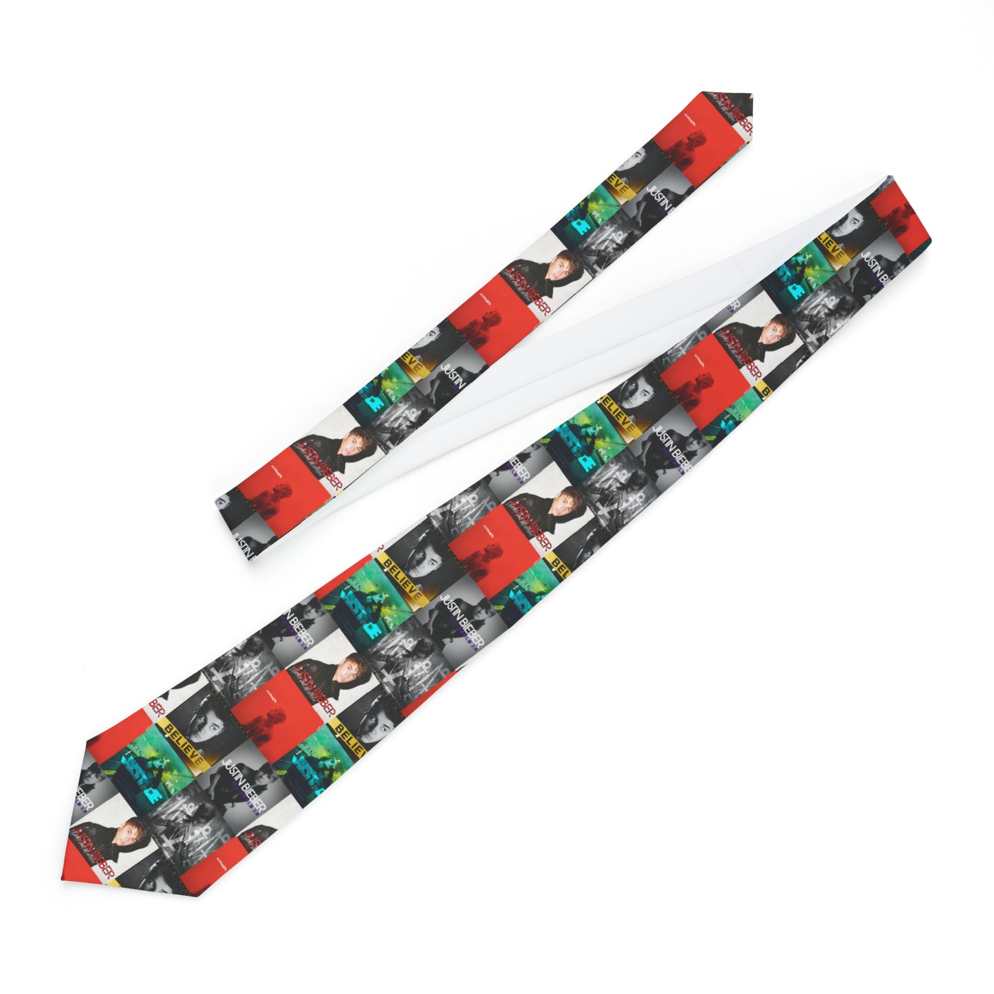 Justin Bieber Album Cover Collage Neck Tie