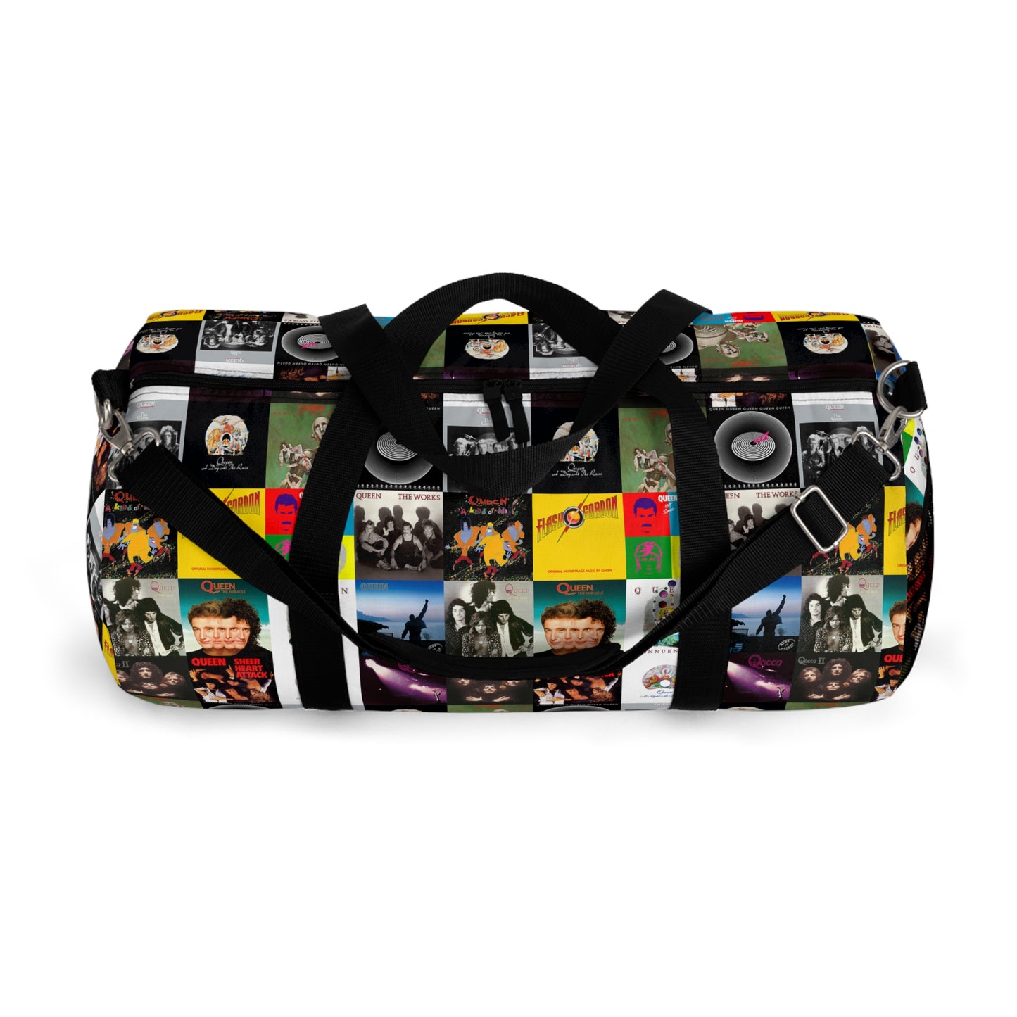 Queen Album Cover Collage Duffel Bag