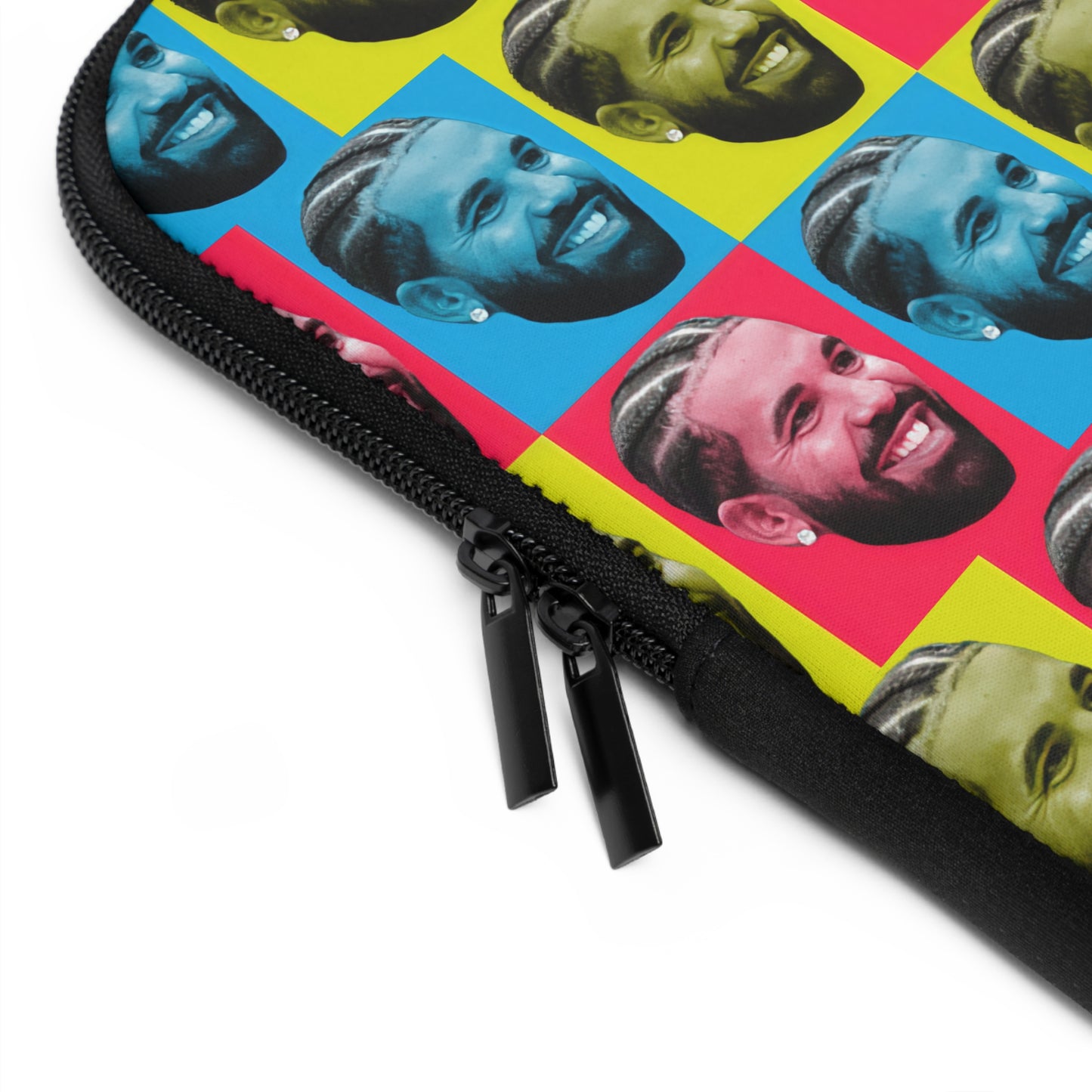 Drake Colored Checker Faces Laptop Sleeve