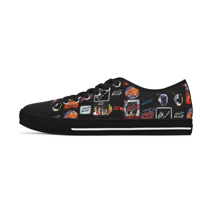 Daft Punk Album Cover Art Collage Women's Low Top Sneakers