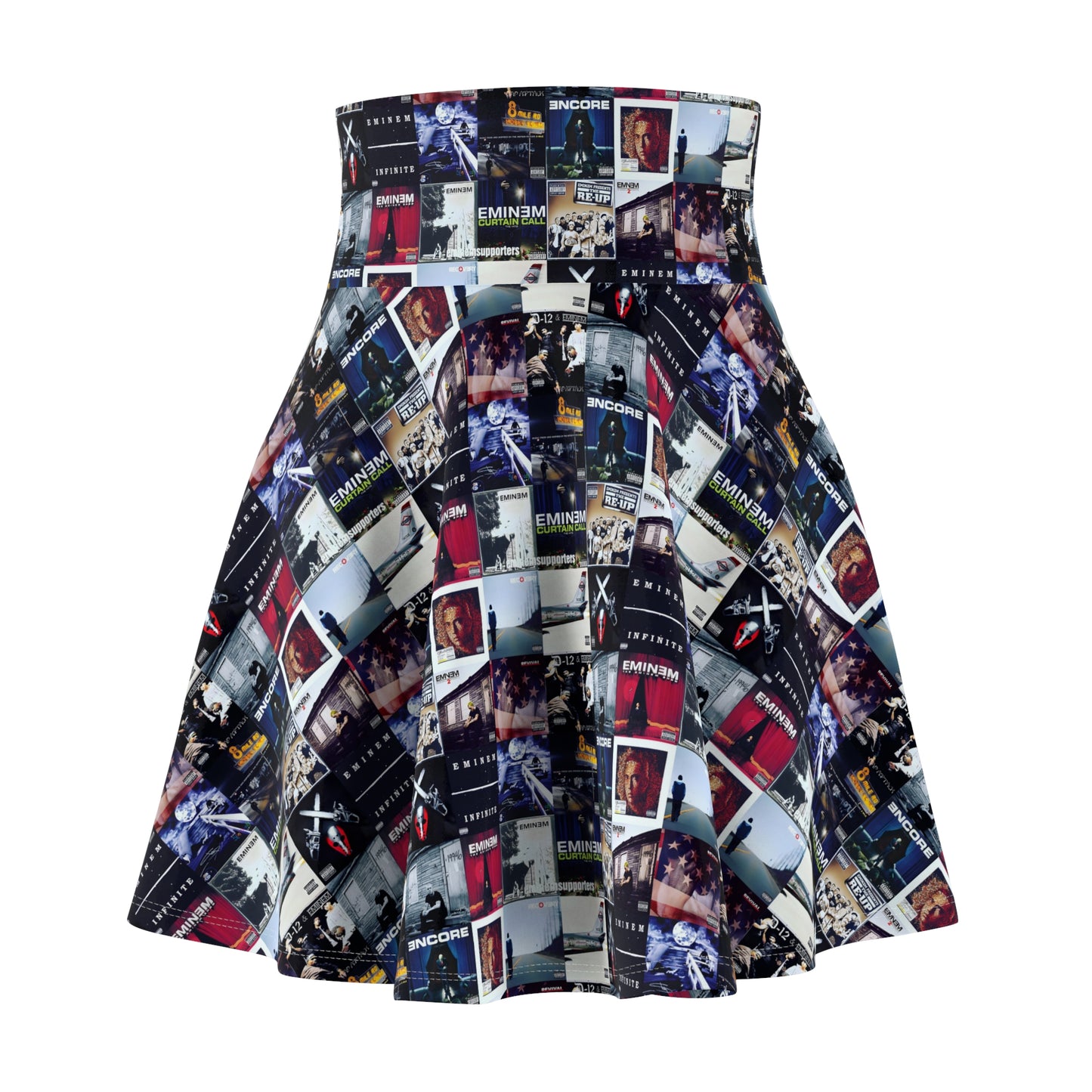 Eminem Album Art Cover Collage Women's Skater Skirt