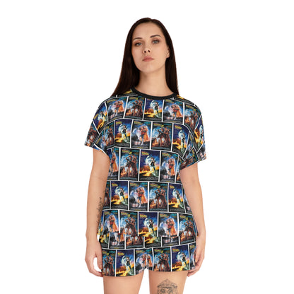 Back To The Future Movie Posters Collage Women's Short Pajama Set