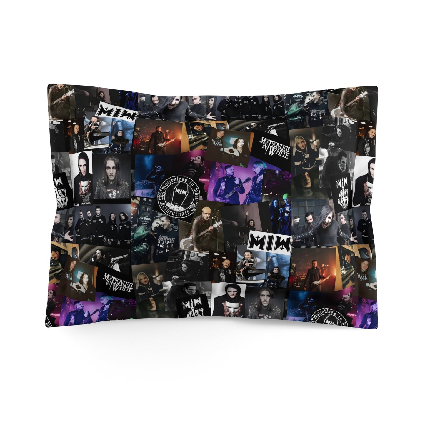 Motionless In White Photo Collage Microfiber Pillow Sham