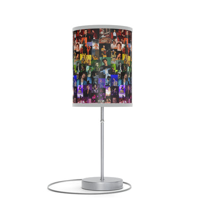 Harry Styles Rainbow Photo Collage Lamp on a Stand