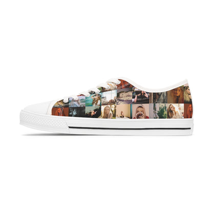 Sabrina Carpenter Album Cover Collage Women's Low Top Sneakers