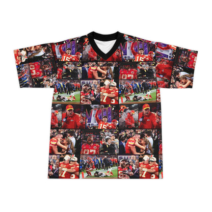 Kansas City Chiefs Superbowl LVIII Championship Victory Collage Unisex Football Jersey