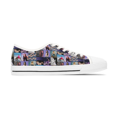 Olivia Rodrigo Album Cover Art Collage Women's Low Top Sneakers