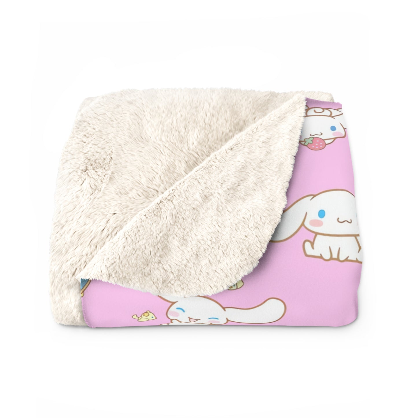 Cinnamoroll Playing Around Pattern Sherpa Fleece Blanket