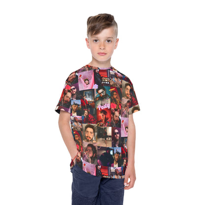 Post Malone Posty Love Photo Collage Kids Sports Jersey