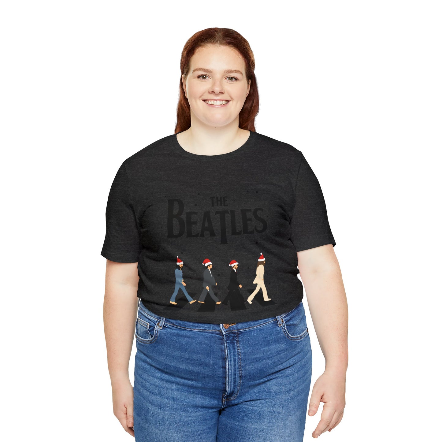 The Beatles Abbey Road Santas Unisex Jersey Short Sleeve Tee Shirt