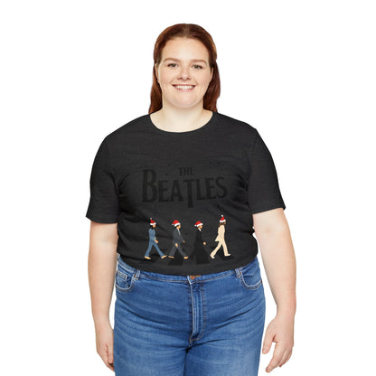 The Beatles Abbey Road Santas Unisex Jersey Short Sleeve Tee Shirt