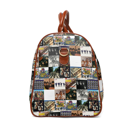 The Beatles Album Cover Collage Waterproof Travel Bag