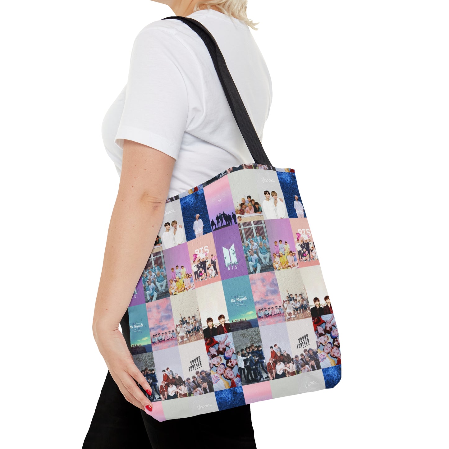 BTS Pastel Aesthetic Collage Tote Bag