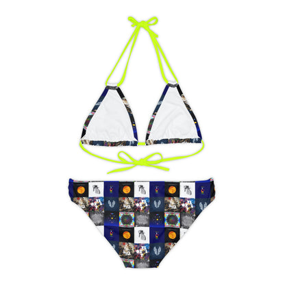 Coldplay Album Cover Collage Strappy Bikini Set