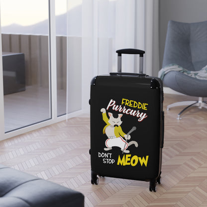 Queen Don't Stop Meow Freddie Purrcury Suitcase