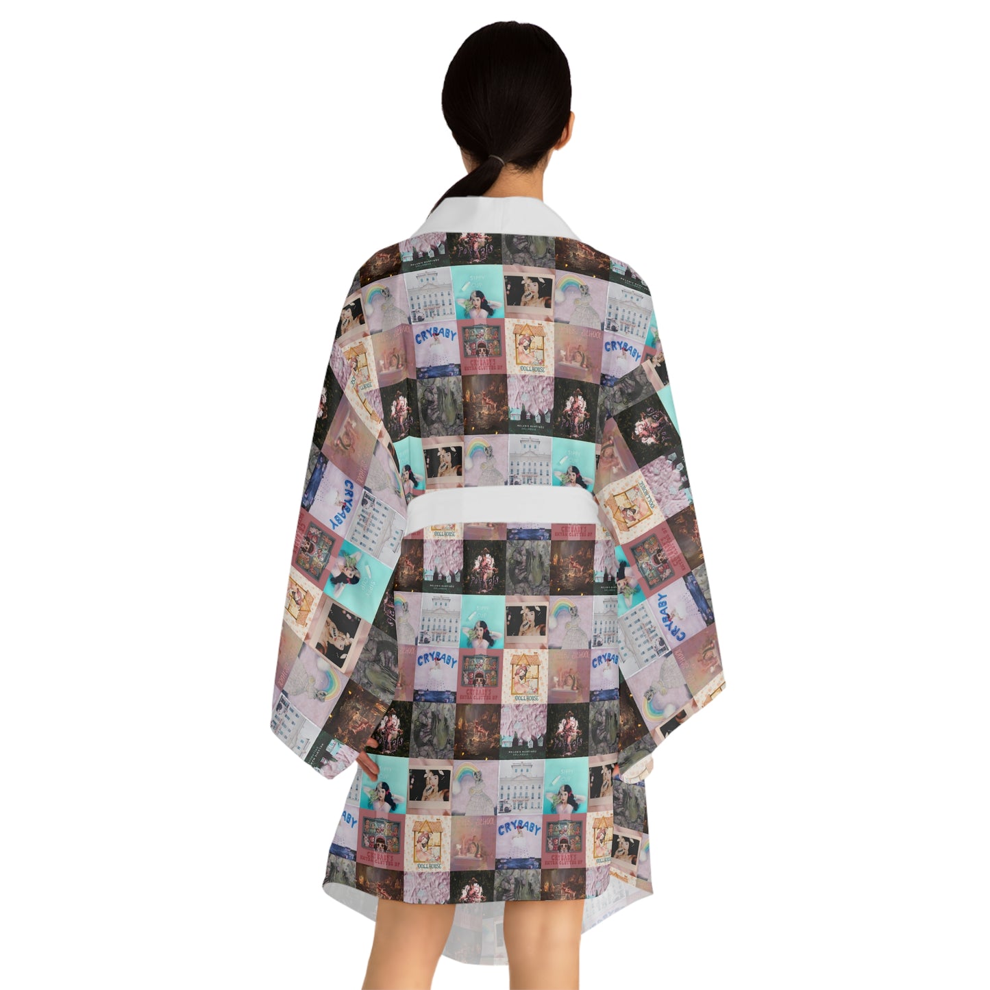 Melanie Martinez Album Art Collage Long Sleeve Kimono Robe