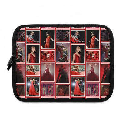 Taylor Swift Red Era Collage Laptop Sleeve