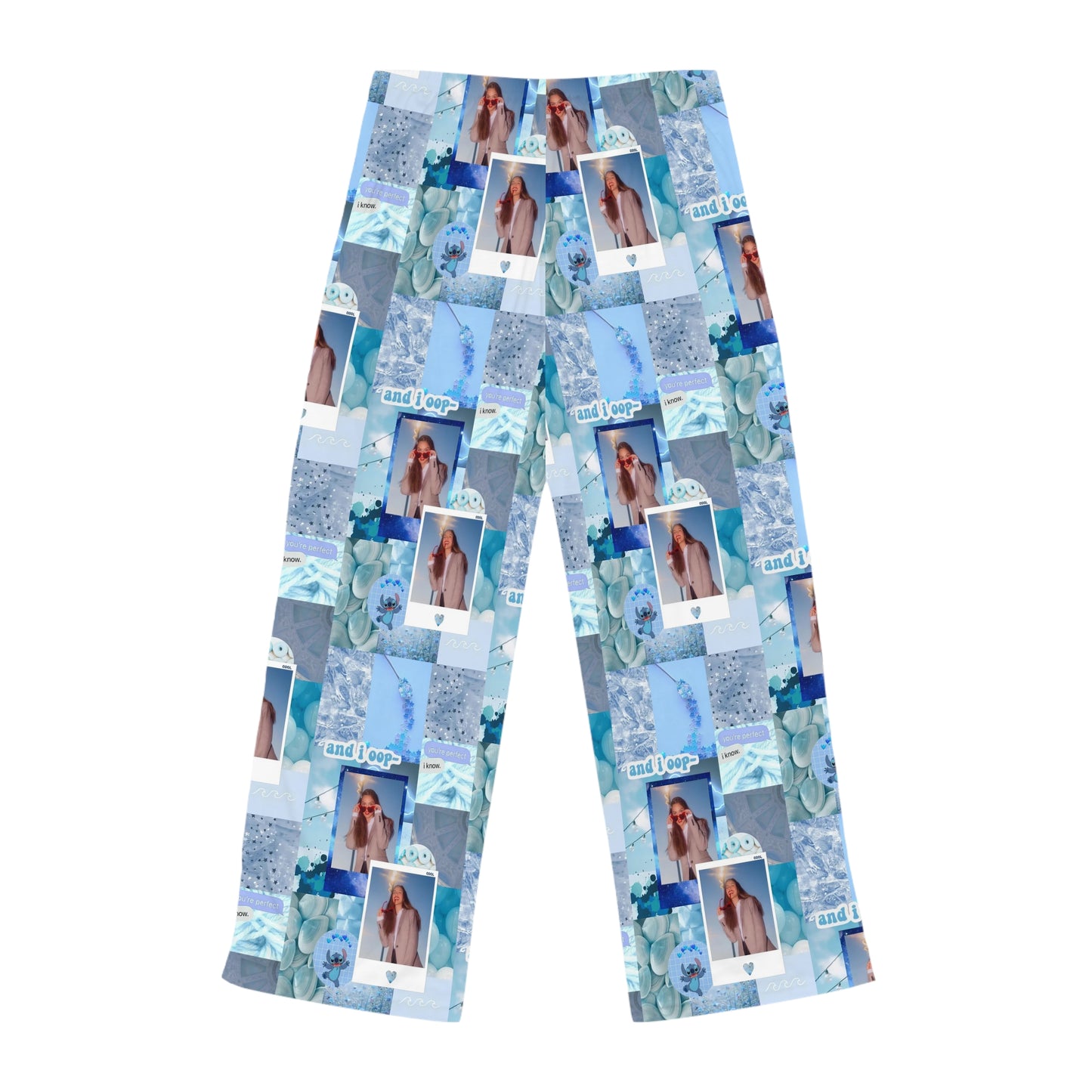 Olivia Rodrigo Light Blue Aesthetic Collage Women's Pajama Pants