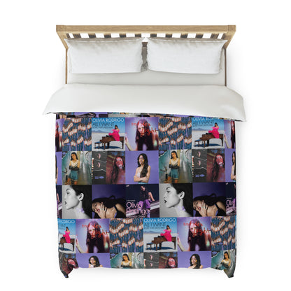 Olivia Rodrigo Album Cover Art Collage Duvet Cover