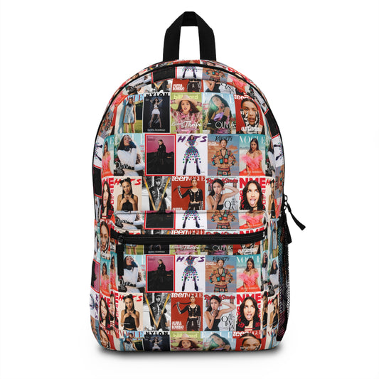 Olivia Rodrigo Magazine Cover Collage Pattern Backpack