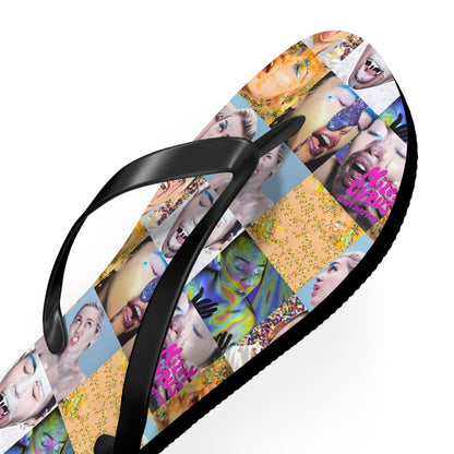 Miley Cyrus & Her Dead Petz Mosaic Flip Flops