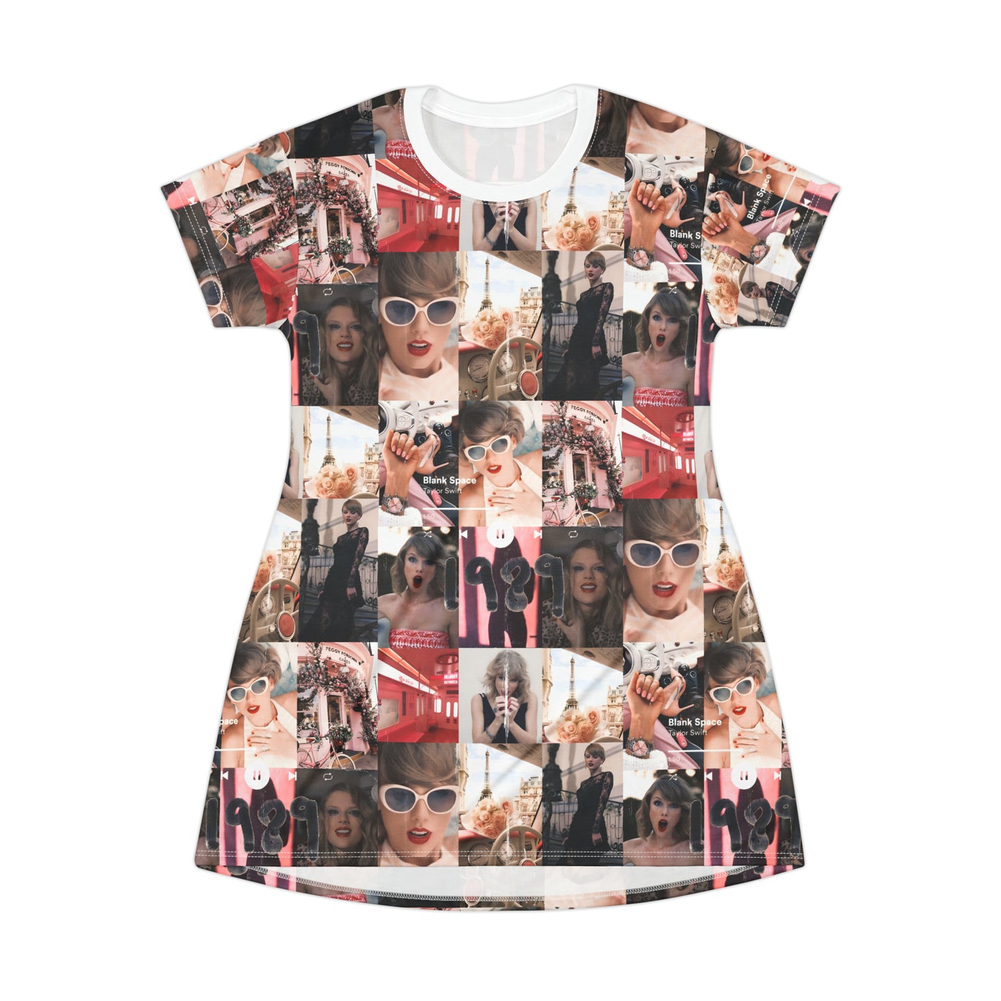 Taylor Swift 1989 Blank Space Collage T-Shirt Dress