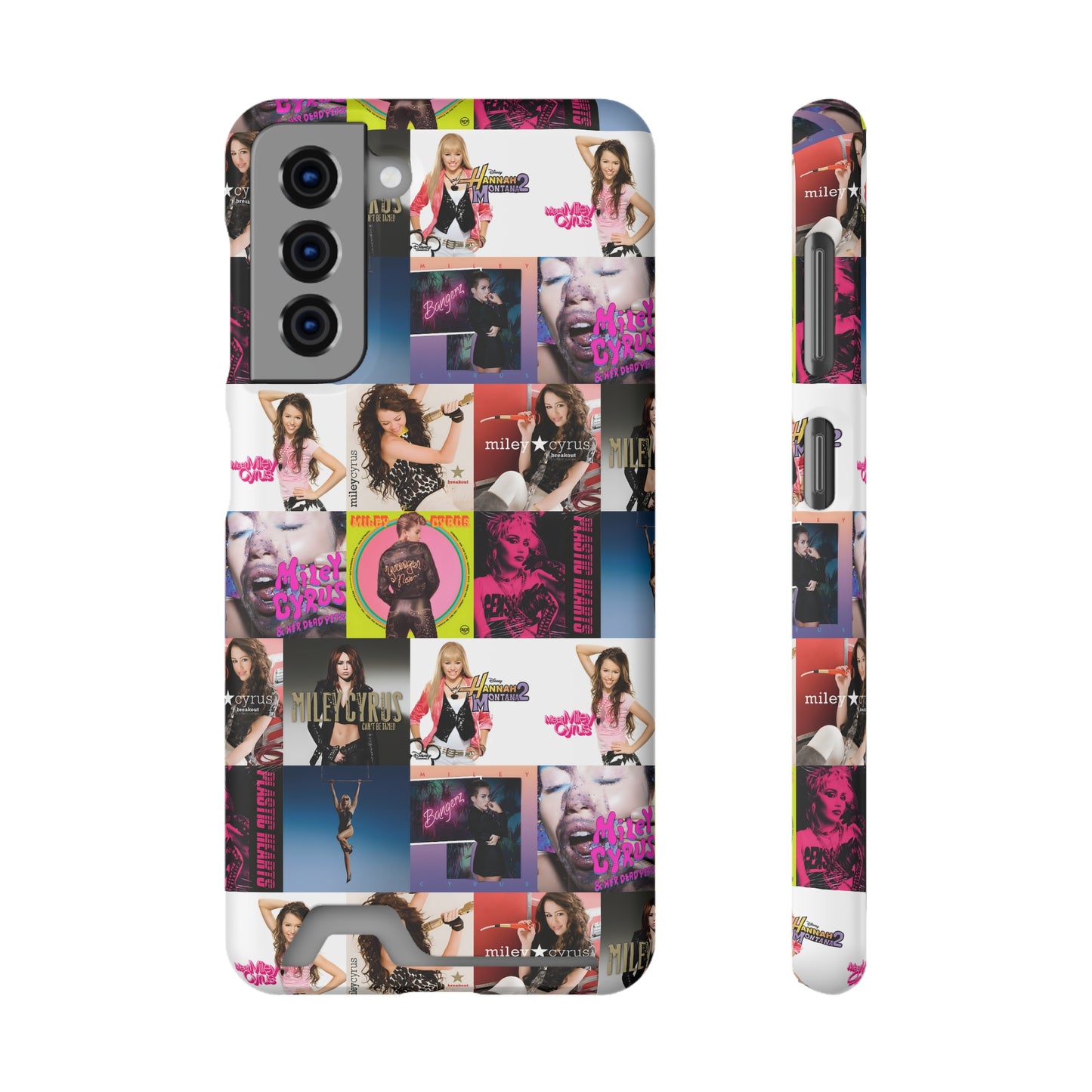 Miley Cyrus Album Cover Collage Phone Case With Card Holder