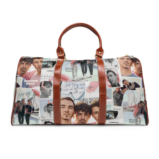 Jonas Brothers Happiness Begins Collage Waterproof Travel Bag