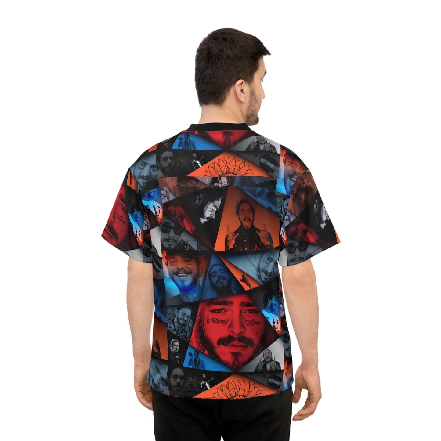 Post Malone Crystal Portaits Collage Unisex Football Jersey