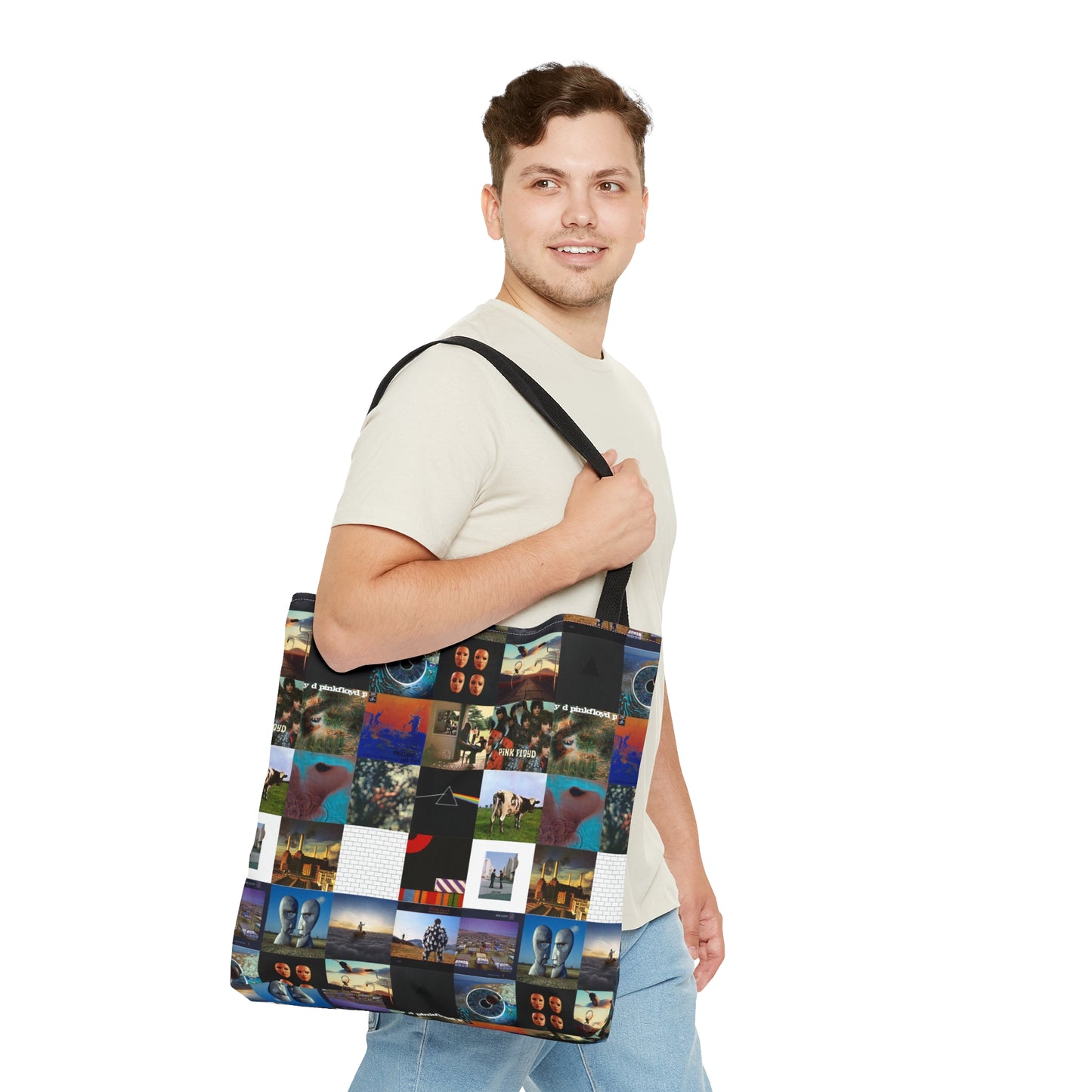 Pink Floyd Album Cover Collage Tote Bag