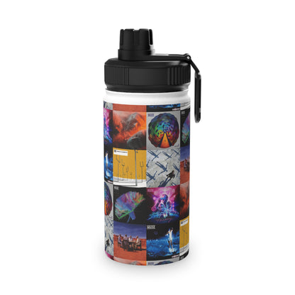 Muse Album Cover Collage Stainless Steel Sports Lid Water Bottle