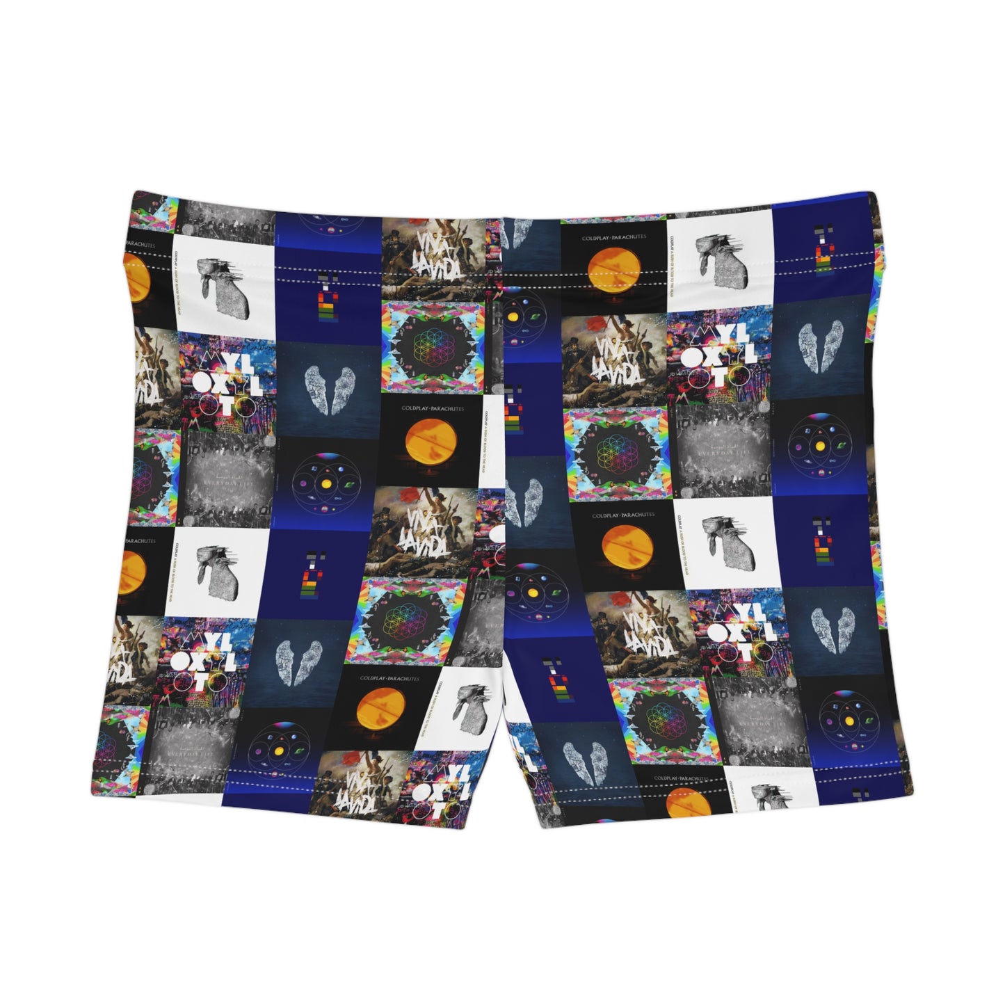 Colplay Album Cover Collage Women's Shorts