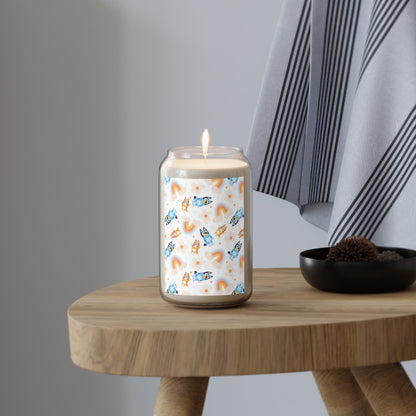 Bluey Rainbows & Flowers Pattern Scented Candle