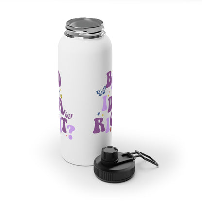 Olivia Rodrigo Bad Idea Right? Stainless Steel Sports Lid Water Bottle