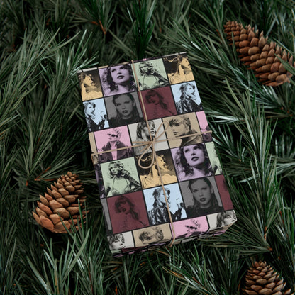 Taylor Swift Eras Collage Gift Wrap Paper