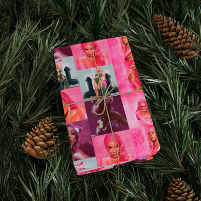 Doja Cat Hot Pink Mosaic Gift Wrapping Paper