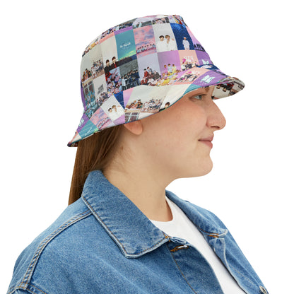 BTS Pastel Aesthetic Collage Bucket Hat