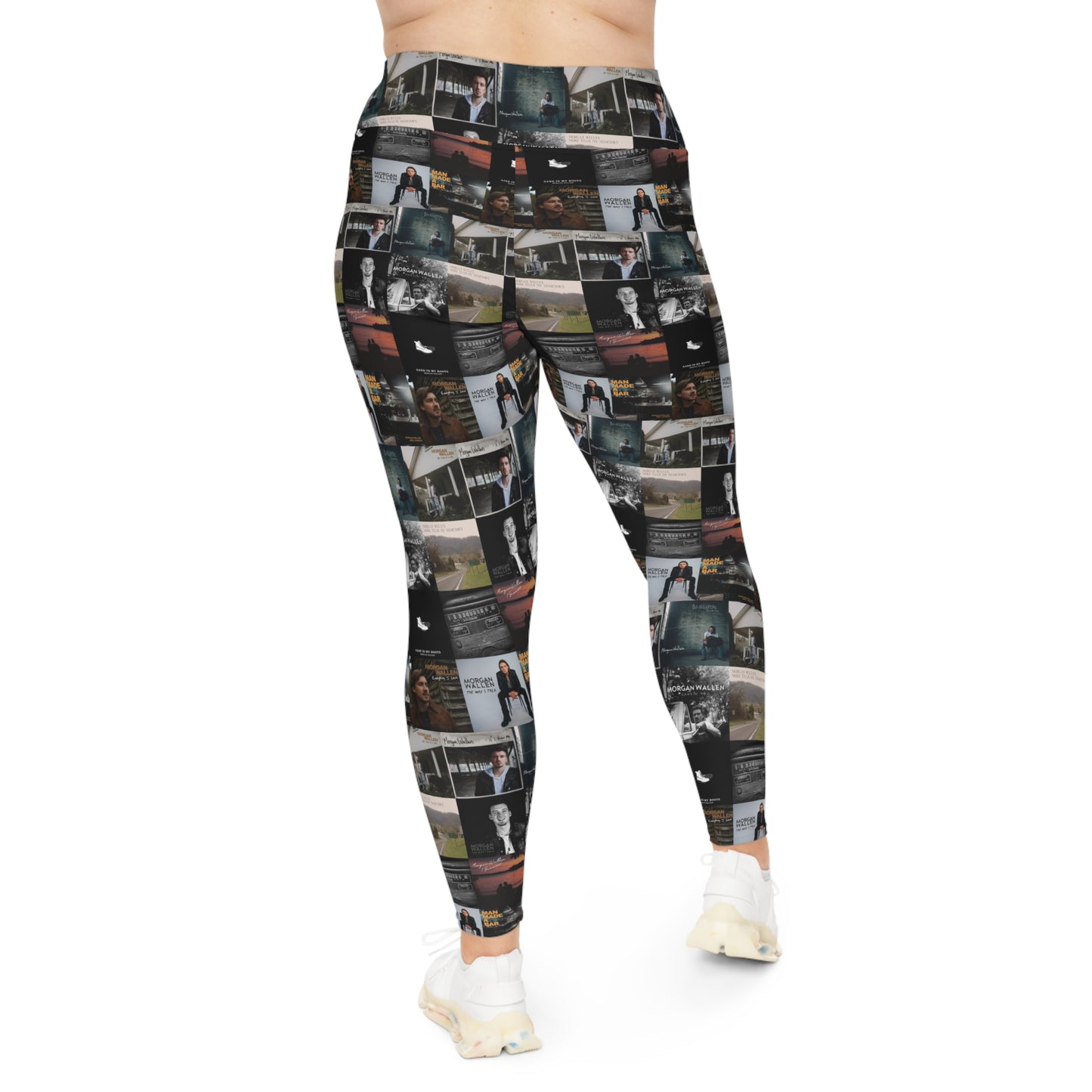 Morgan Wallen Album Cover Collage Plus Size Leggings