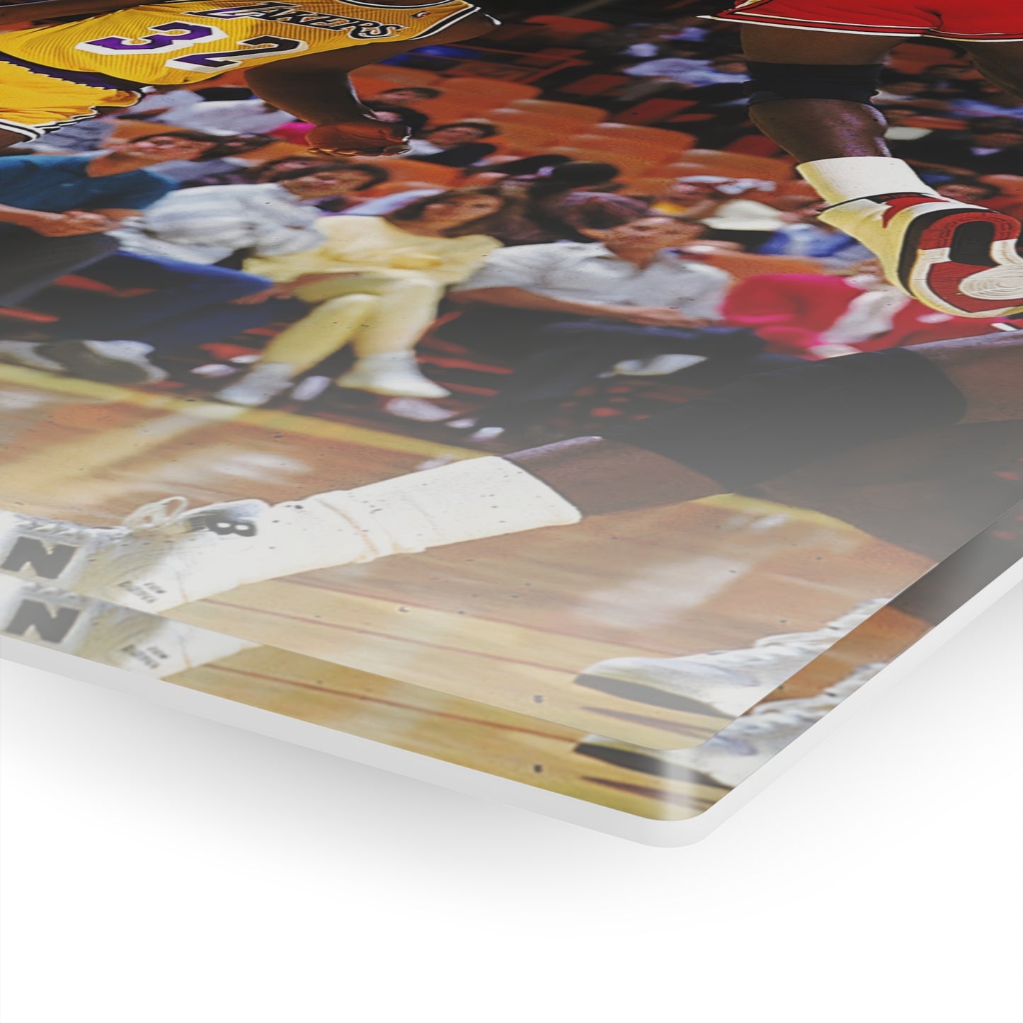 Michael Jordan Dunking On Magic Johnson Acrylic Prints