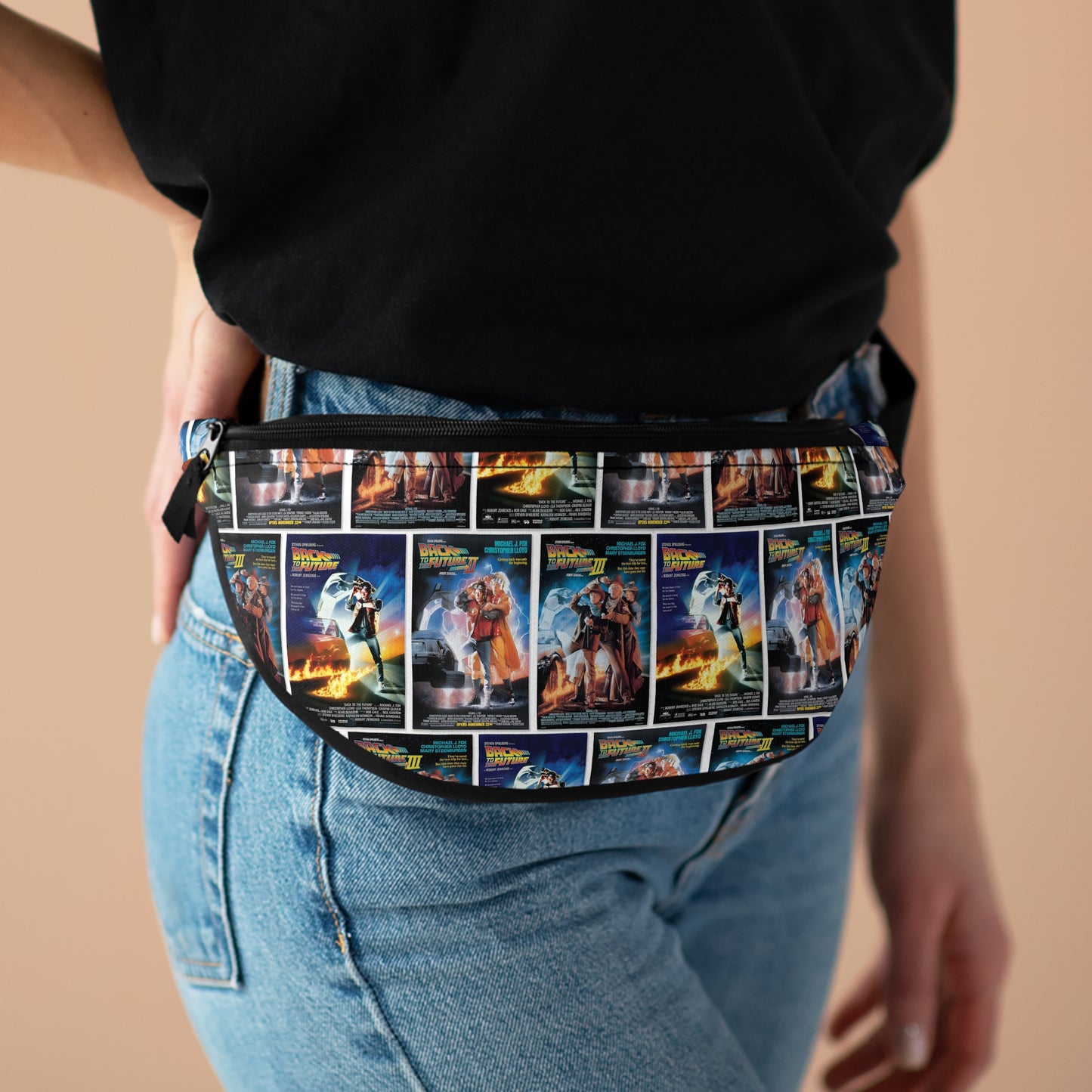 Back To The Future Movie Posters Collage Fanny Pack