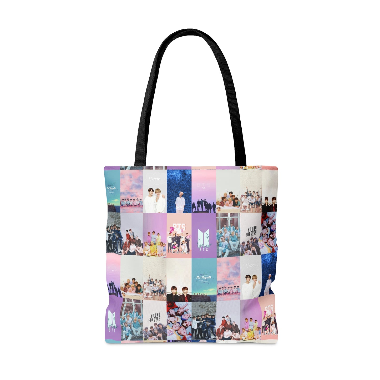 BTS Pastel Aesthetic Collage Tote Bag