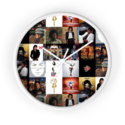 Michael Jackson Album Cover Collage Wall Clock