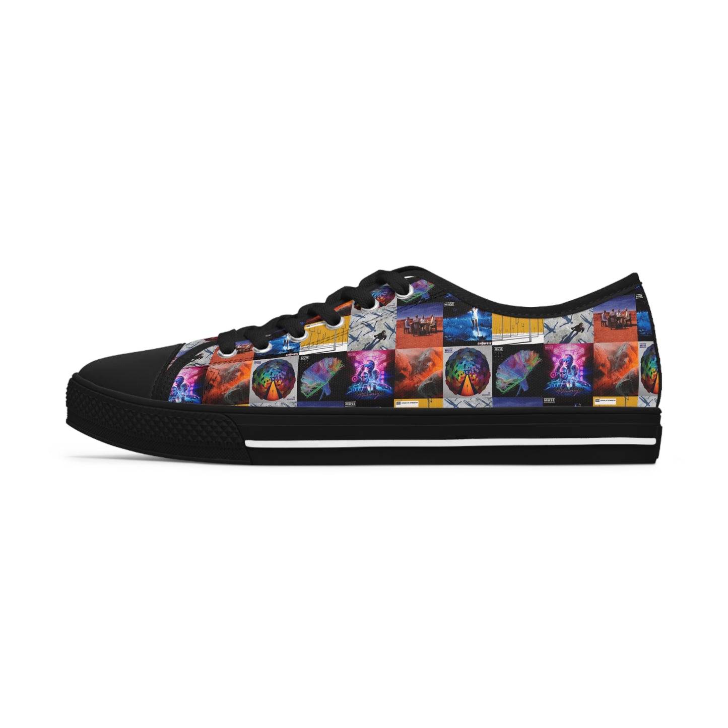 Muse Album Cover Collage Women's Low Top Sneakers