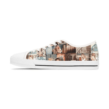 Sabrina Carpenter Peachy Princess Collage Women's Low Top Sneakers