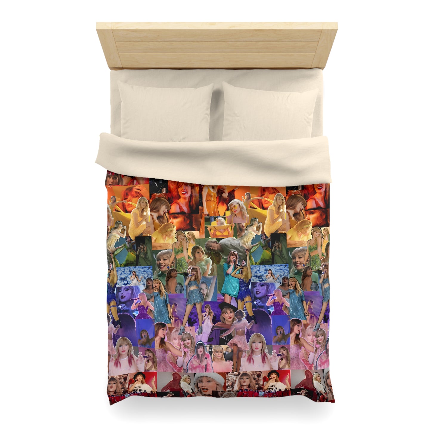 Taylor Swift Rainbow Photo Collage Microfiber Duvet Cover